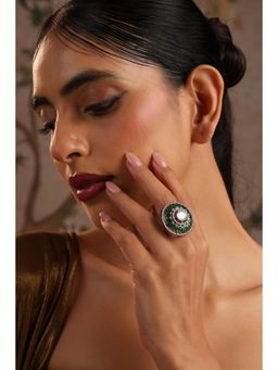 SWABHIMANN - Aadhvi Multi-Color Polki Ring
