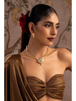 SWABHIMANN - Anandi Gold Polki Jewellery Set
