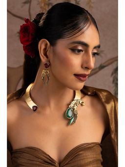 SWABHIMANN - Vinaya Emerald and Ruby Jewellery Set