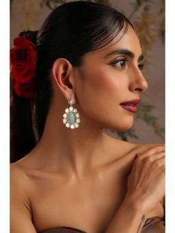 SWABHIMANN - Smriti Mint Dangler Earrings
