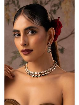 SWABHIMANN - Neera Multi-Color Layered Polki Jewellery Set