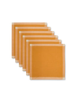 Fabindia - Mustard Cotton Woven Tanka Napkin (Pack of 6)