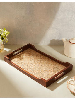 Fabindia - Brown Natural Shital Wooden Tray