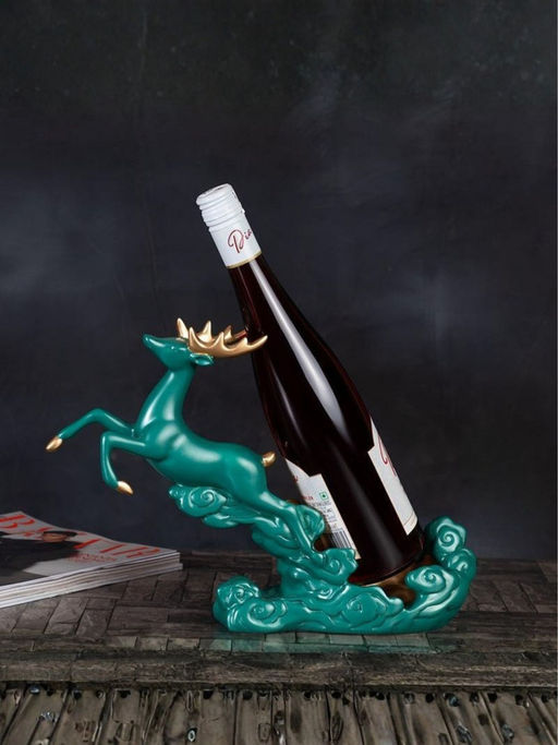Smokey Cocktail Deer Bottle Storage - Green