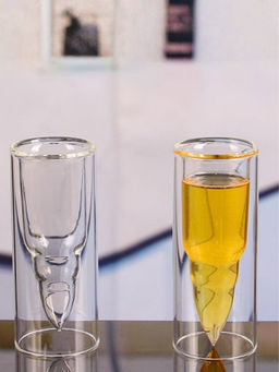 Smokey Cocktail - Clear Bullet Shaped Shot Glasses (Pack of 6)