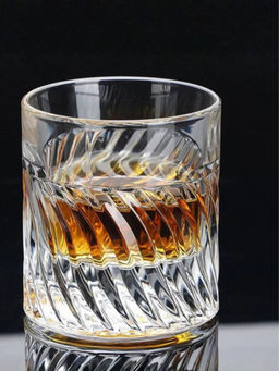 Smokey Cocktail - Clear Crystalline Heavy Base Whiskey Glasses (Pack of 2)