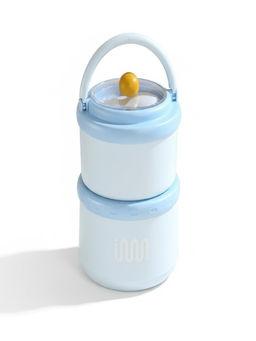 House of Quirk - Blue 3 Layer Stainless Steel Insulated Lunch Box