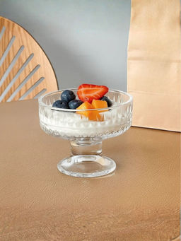 Smokey Cocktail - Clear Flowage Summer Dessert Glasses (Pack of 6)