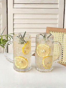 Smokey Cocktail - Clear Vintage Tall Beer Glasses (Pack of 6)