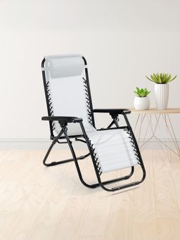 UMAI - Recliner Chair Portable Foldable Adjustable Pillow Grey