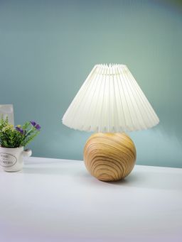 UMAI - Table Lamp Ceramic Base with Fabric Shade Light Changing Lamp
