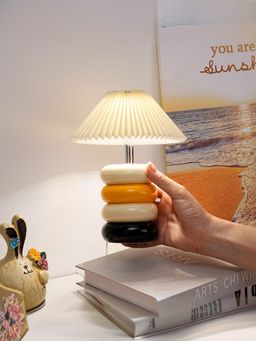 UMAI - Ceramic Table Lamp with Fabric Shade