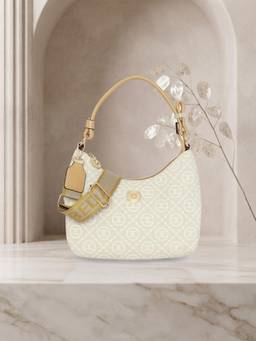 ESBEDA - Beige Aribel Shoulder Bag with Detachable Strap (M)
