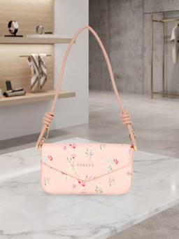 ESBEDA - Baby Pink Color Blossom Whisper Shoulder Bag (S)