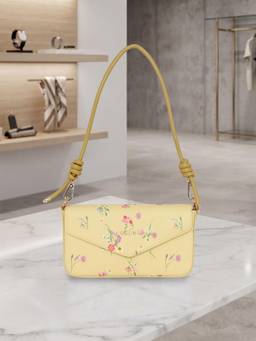 ESBEDA - Yellow Color Blossom Whisper Shoulder Bag (S)