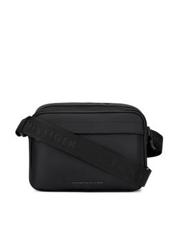 Tommy Hilfiger - Mens Camera Bag Business Case Marca - Black