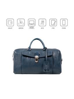 Hidesign - Genuine Leather Viscounty 03 Midnight Blue Duffle Bag (L)