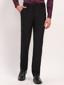 Global Republic - Black Solid/Plain Straight Trouser