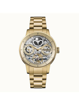 Ingersoll - The Jazz Automatic Watch with Gold Dial and Stainless Steel Bracelet- I07711 (Medium)