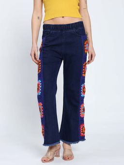 SUGERCANDY - Boho Square Dark Blue Jeans