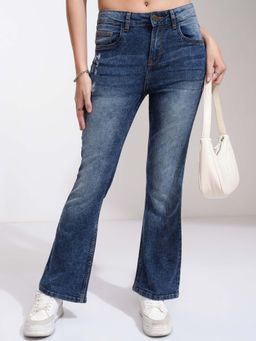 TOKYO TALKIES - Women Blue Flared Fit Jeans