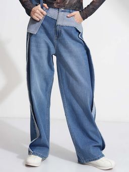 TOKYO TALKIES - Women Blue Mid Rise Baggy Baloon Fit Jeans