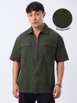 The Souled Store - Men Green Solid Shirt