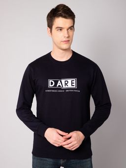 Cantabil - Men Navy Blue T-shirt