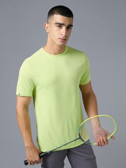 Technosport - Men Solid Slim Fit Round Neck Sports T-Shirt with Technocool+