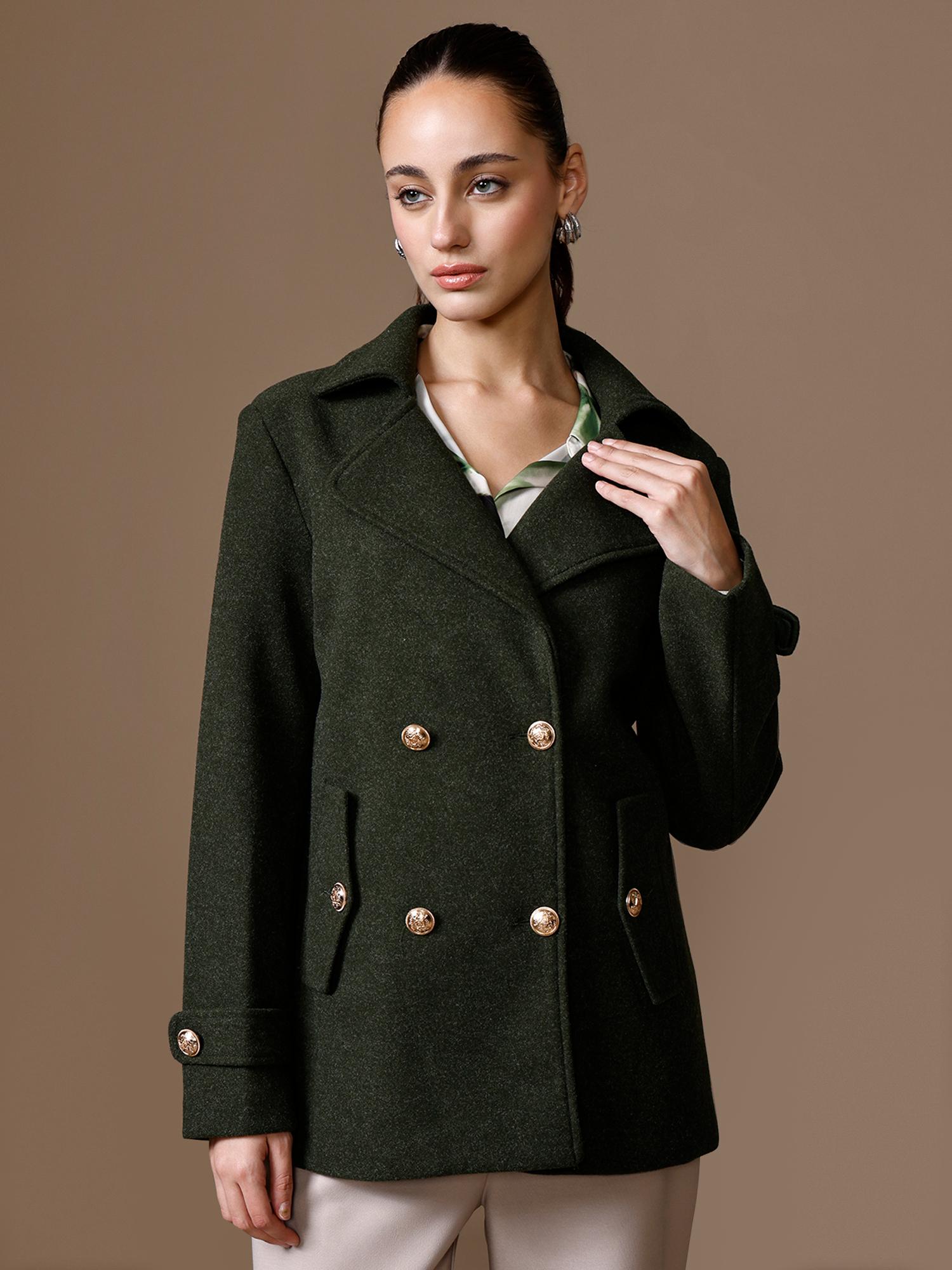 kazo Izza Coat - Olive-picture-41