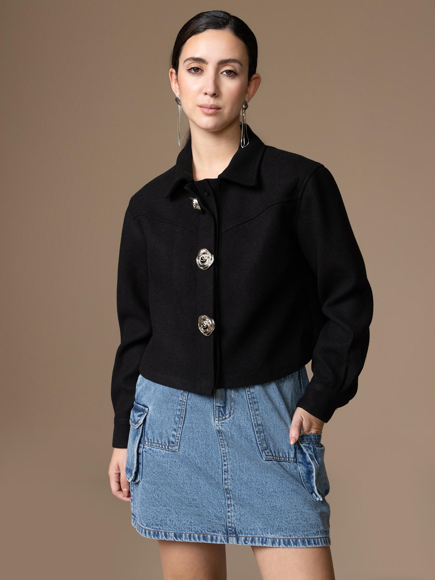 kazo Clara Winter Coat - Black-picture-31