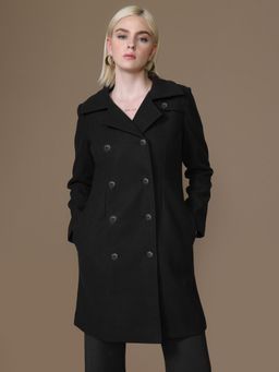 Kazo - Kapster Overcoat - Black