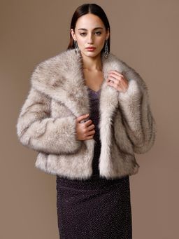 Kazo - Carino Fur Winter Coat - Brown