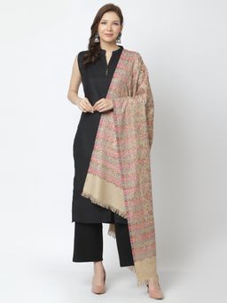 WEAVERS VILLA - Womens Beige Woven Shawl