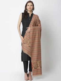 WEAVERS VILLA - Womens Beige Woven Shawl