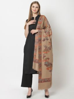 WEAVERS VILLA - Womens Beige Woven Shawl