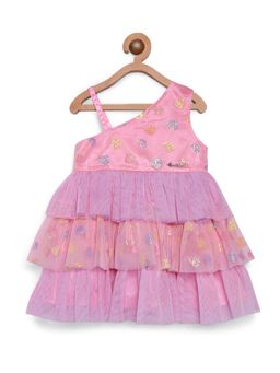 Nautinati - Girls Embellished Layered Net Dress