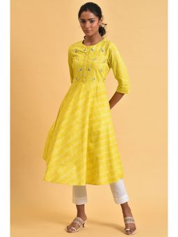 W - Yellow Geometric Tunic