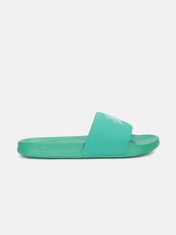 Tommy Hilfiger - Women Green Cotton Sliders