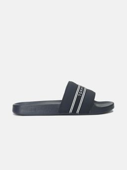 Tommy Hilfiger - Women Navy Blue Pu Sliders