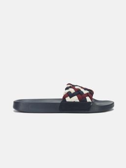 Tommy Hilfiger - Women Navy Blue Cotton Sliders