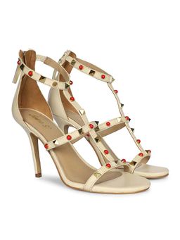 Saint G - Women Beige Leather Stiletto Heels