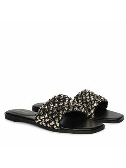 Saint G - Women Black Leather Flats