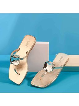 Saint G - Women Gold Flats