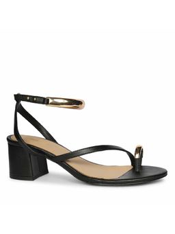 Saint G - Women Black Leather Block Heels