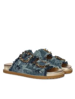 Saint G - Women Navy Blue Denim Sandals