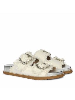 Saint G - Women White Denim Sandals