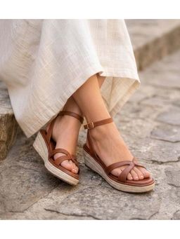 Pair ie Tales - Women Brown Wedges Heels
