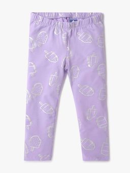 GAP - Purple Mid Waist Elastic Leggings
