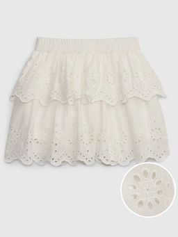 GAP - Off White Mid Waist Elastic Skirt